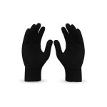 cotton knitted plain gloves