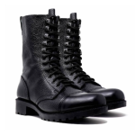 Ace Combat Boots 1256 black leather no steel toe security boots
